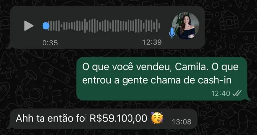 Depoimento de aluno